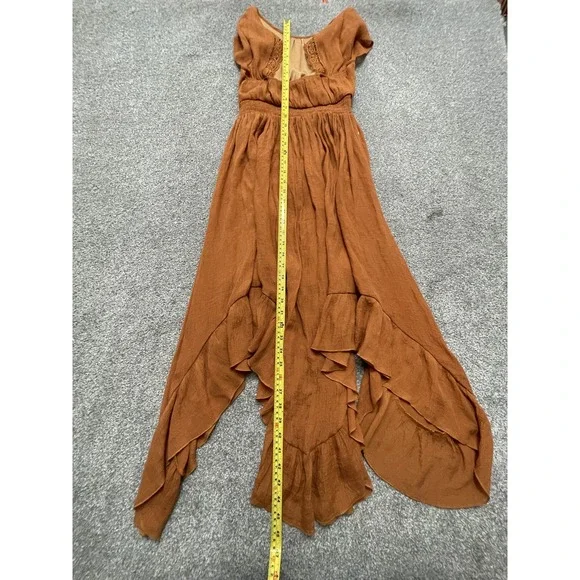 Charming Kids Dress in Warm Brown - Picture 4 of 10